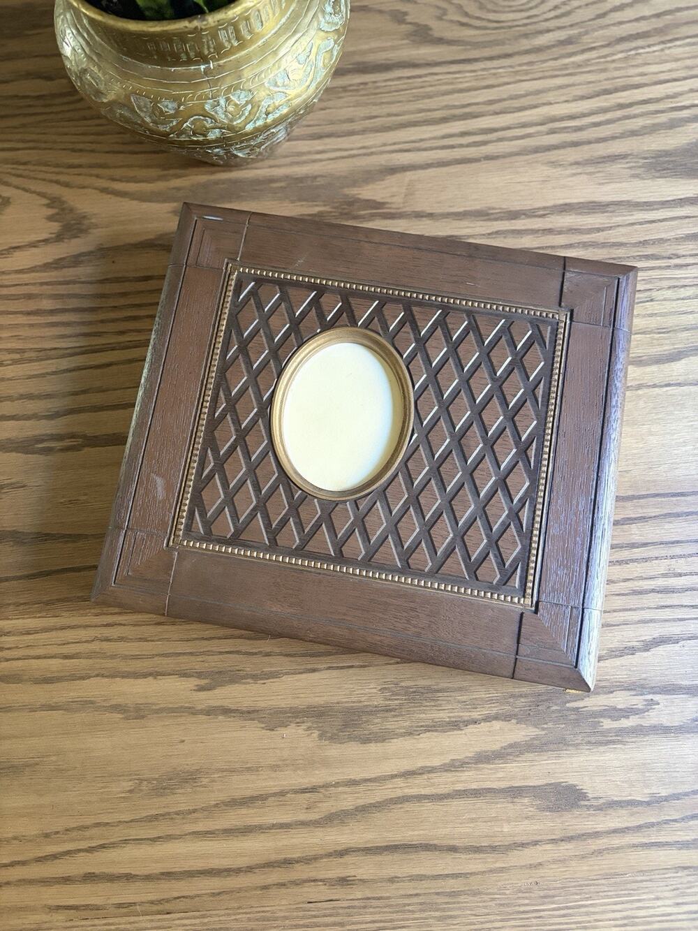 Vintage 1970s Faux Wood Photo Album Scrapbook Hardcover Album